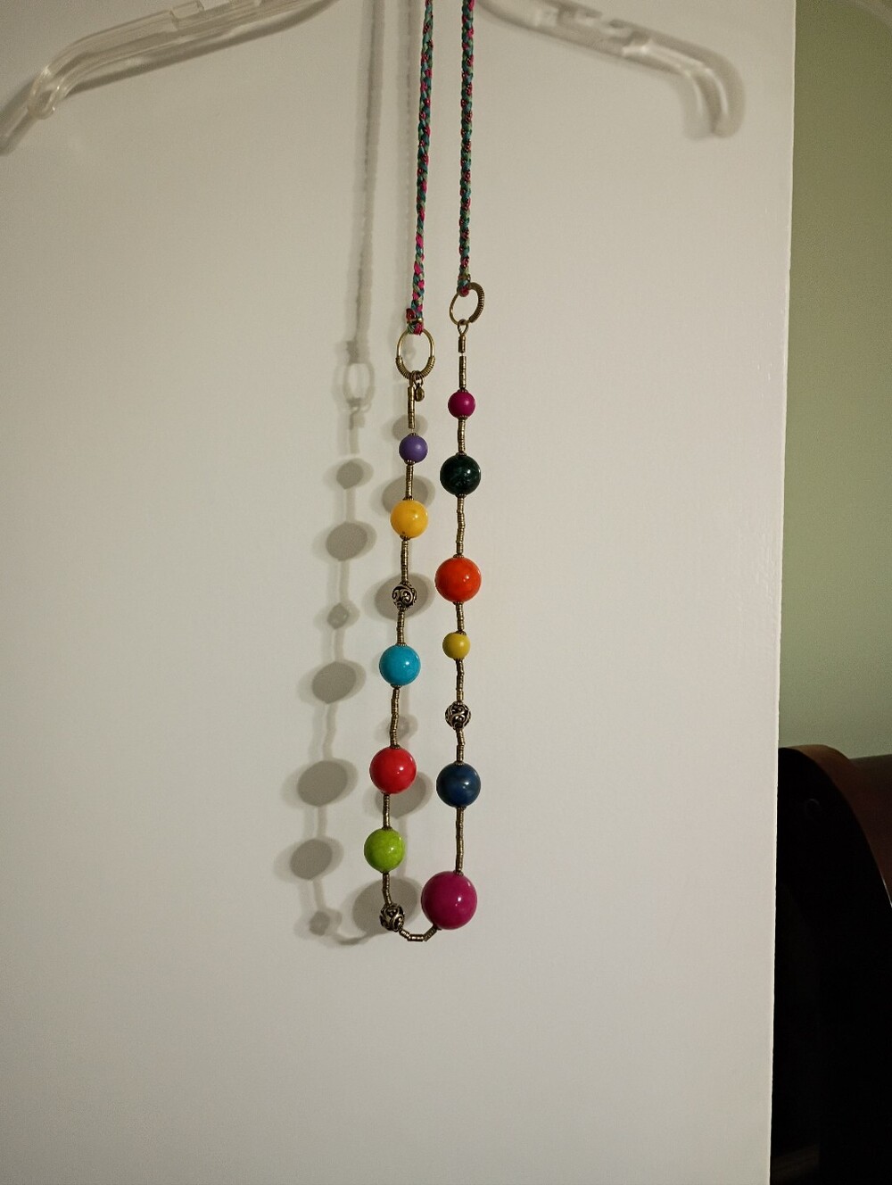 Vintage Bohm Multicolor Bead Necklace